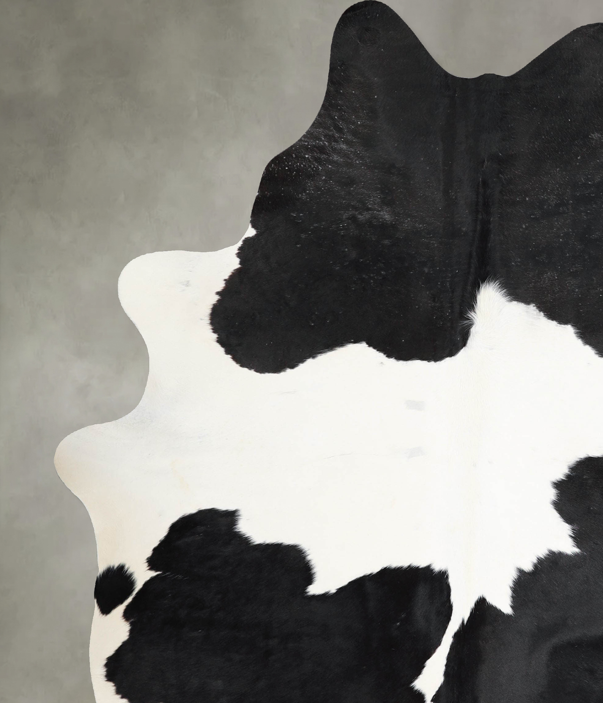 Black and White X-Large Brazilian Cowhide Rug 7'9"H x 6'1"W #A54124 by Hudson Hides