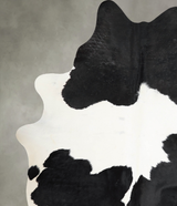 Black and White X-Large Brazilian Cowhide Rug 7'9"H x 6'1"W #A54124 by Hudson Hides