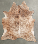 Light Brindle X-Large Brazilian Cowhide Rug 7'2"H x 6'1"W #A54125 by Hudson Hides