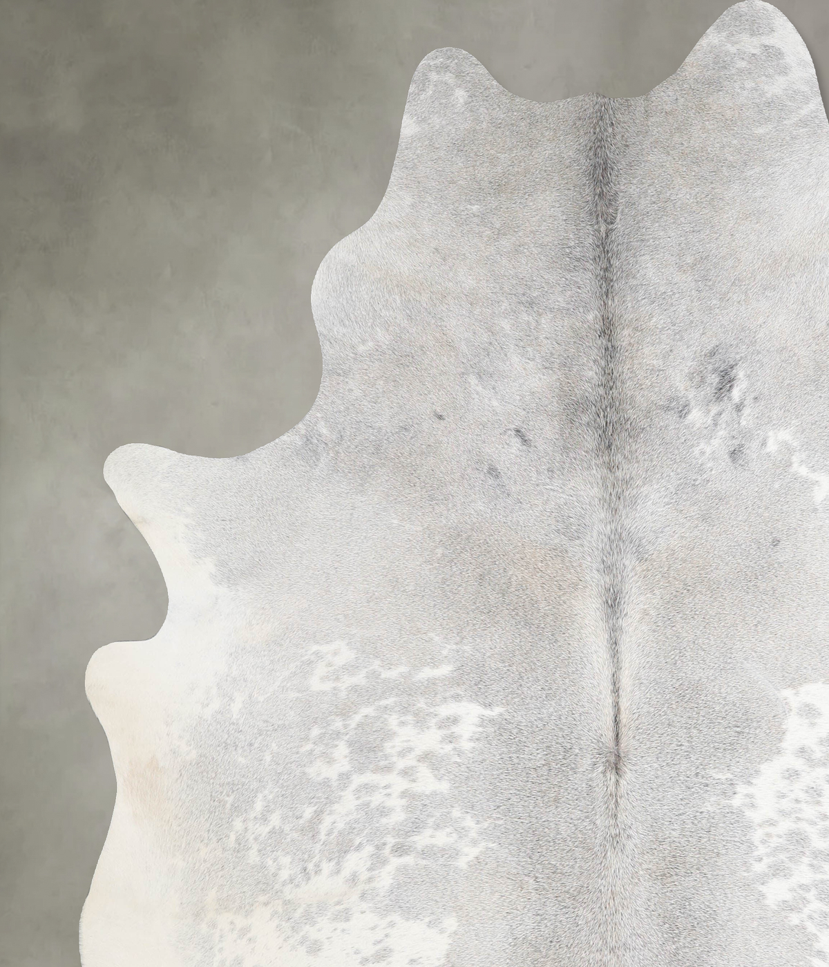 Grey with Beige XX-Large Brazilian Cowhide Rug 8'1"H x 7'1"W #A54126 by Hudson Hides