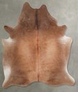 Warm Caramel X-Large Brazilian Cowhide Rug 7'5"H x 6'4"W #A54127 by Hudson Hides