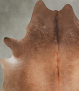 Warm Caramel X-Large Brazilian Cowhide Rug 7'5"H x 6'4"W #A54127 by Hudson Hides