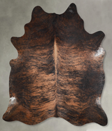 Dark Brindle XX-Large Brazilian Cowhide Rug 8'1"H x 7'3"W #A54136 by Hudson Hides