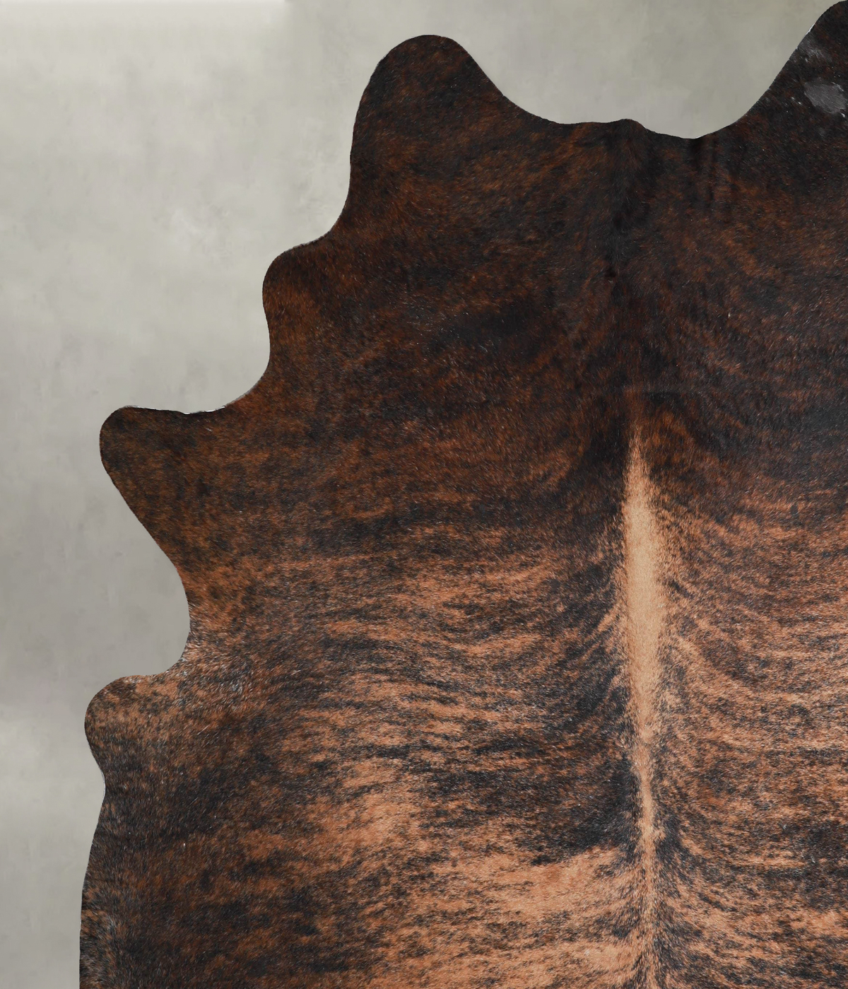 Dark Brindle XX-Large Brazilian Cowhide Rug 8'1"H x 7'3"W #A54136 by Hudson Hides