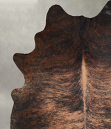 Dark Brindle XX-Large Brazilian Cowhide Rug 8'1"H x 7'3"W #A54136 by Hudson Hides