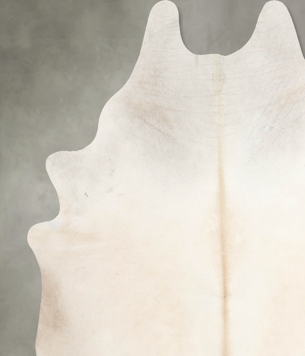 Ivory with Beige XX-Large Brazilian Cowhide Rug 8'0"H x 6'4"W #A54137 by Hudson Hides