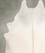 Ivory with Beige XX-Large Brazilian Cowhide Rug 8'0"H x 6'4"W #A54137 by Hudson Hides