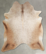 Champagne XX-Large Brazilian Cowhide Rug 7'6"H x 6'8"W #A54140 by Hudson Hides