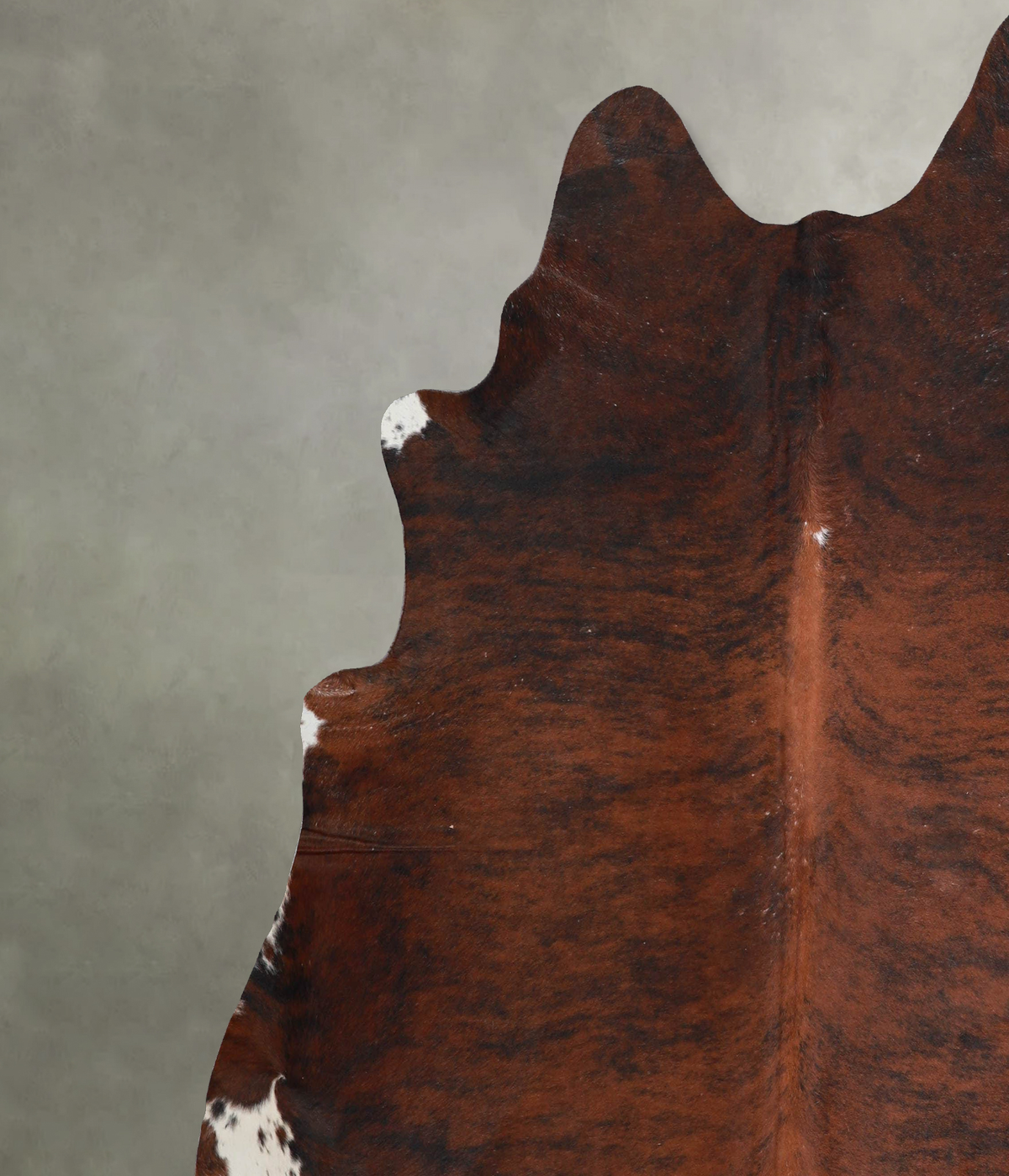 Dark Brindle XX-Large Brazilian Cowhide Rug 7'2"H x 7'0"W #A54141 by Hudson Hides