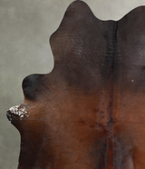 Chocolate X-Large Brazilian Cowhide Rug 7'2"H x 5'10"W #A54142 by Hudson Hides