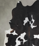 Chocolate and White XX-Large Brazilian Cowhide Rug 8'3"H x 7'4"W #A54148 by Hudson Hides