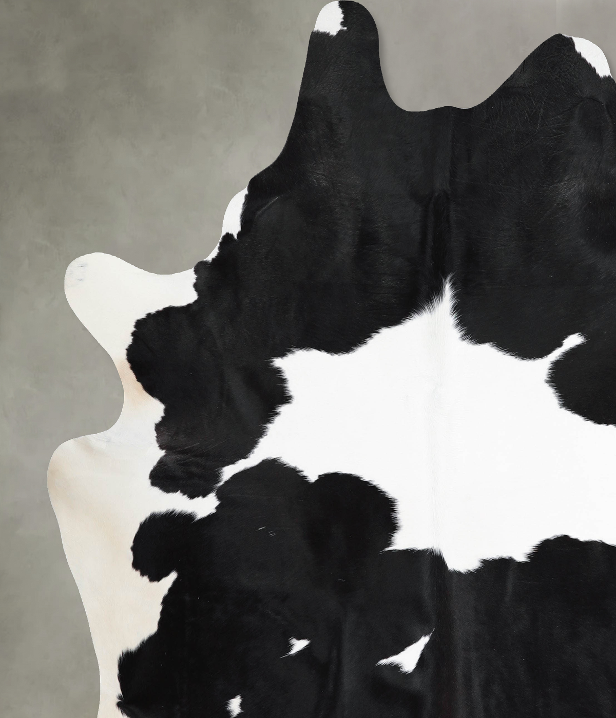 Black and White XX-Large Brazilian Cowhide Rug 7'9"H x 6'10"W #A54153 by Hudson Hides