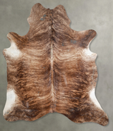 Medium Brindle X-Large Brazilian Cowhide Rug 7'7"H x 6'5"W #A54154 by Hudson Hides