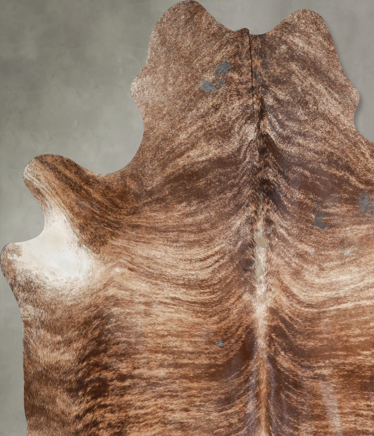 Medium Brindle X-Large Brazilian Cowhide Rug 7'7"H x 6'5"W #A54154 by Hudson Hides