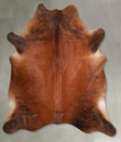 Medium Brindle X-Large Brazilian Cowhide Rug 7'0"H x 6'4"W #A54157 by Hudson Hides