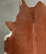 Solid Brown X-Large Brazilian Cowhide Rug 7'4"H x 6'10"W #A54158 by Hudson Hides