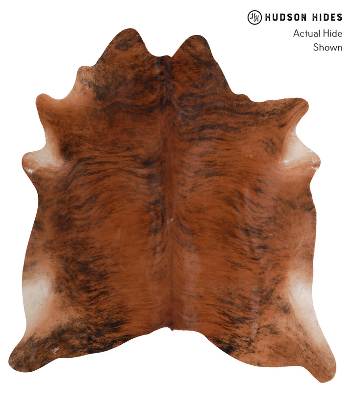 Medium Brindle X-Large Brazilian Cowhide Rug 7'3"H x 6'9"W #A5416 by Hudson Hides