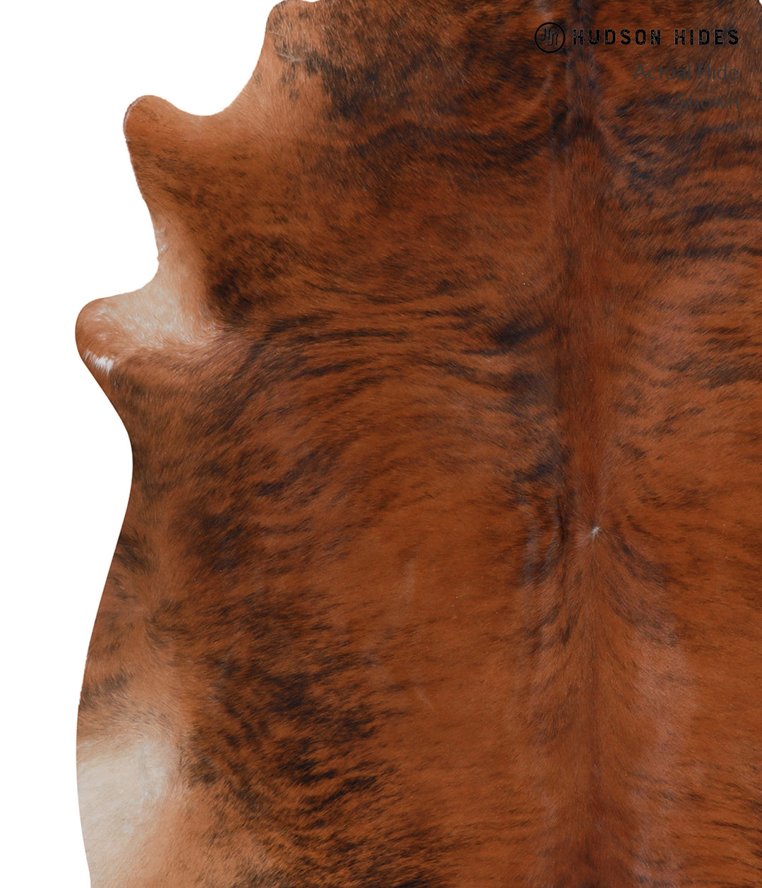 Medium Brindle X-Large Brazilian Cowhide Rug 7'3"H x 6'9"W #A5416 by H