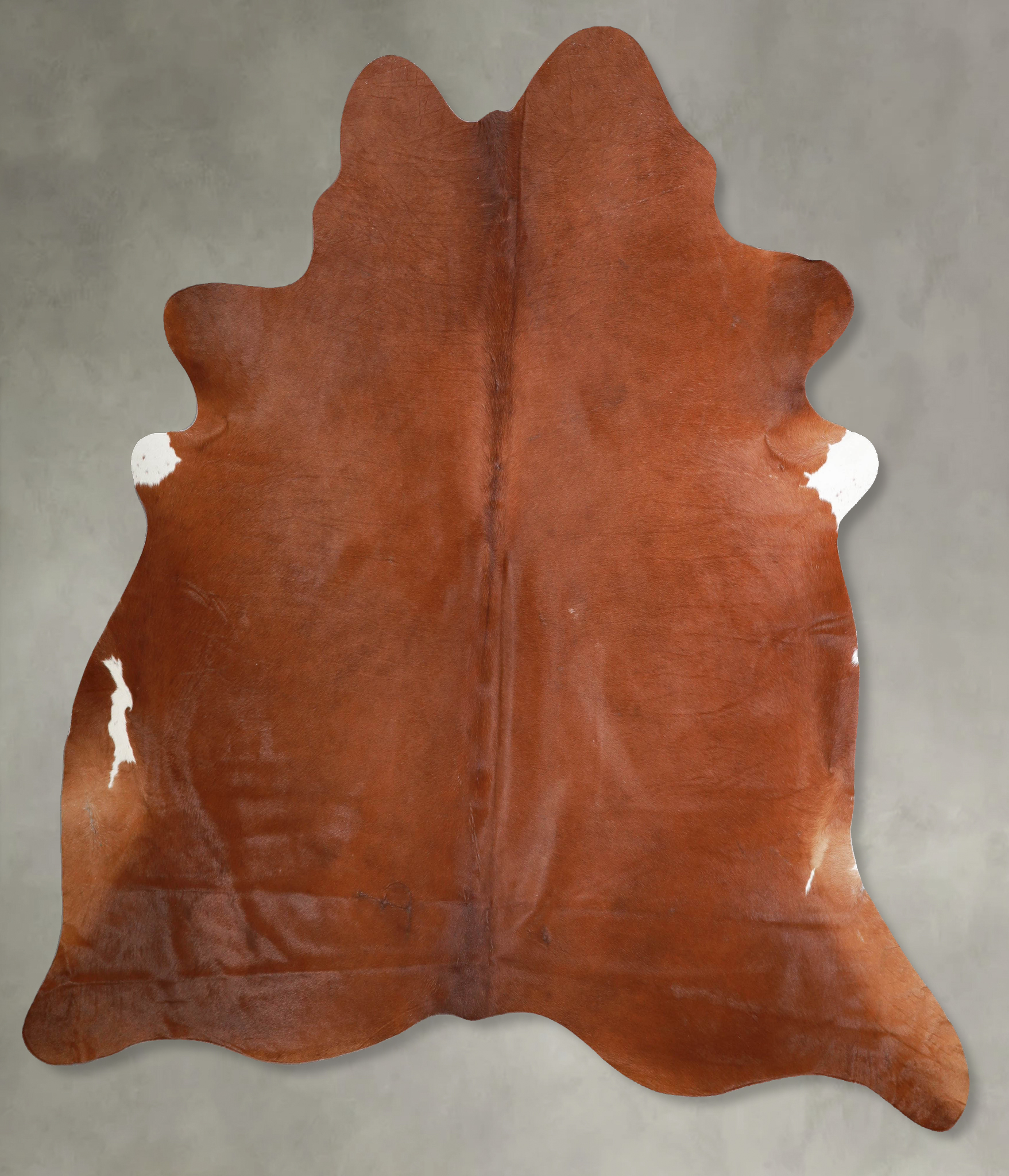 Solid Brown Cowhide Rug #A54161