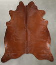 Solid Brown X-Large Brazilian Cowhide Rug 6'10"H x 6'9"W #A54163 by Hudson Hides