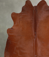 Solid Brown X-Large Brazilian Cowhide Rug 6'10"H x 6'9"W #A54163 by Hudson Hides