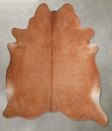 Solid Brown XX-Large Brazilian Cowhide Rug 7'7"H x 6'8"W #A54164 by Hudson Hides