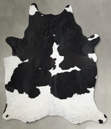 Black and White XX-Large Brazilian Cowhide Rug 8'3"H x 6'10"W #A54170 by Hudson Hides