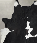 Black and White XX-Large Brazilian Cowhide Rug 8'3"H x 6'10"W #A54170 by Hudson Hides