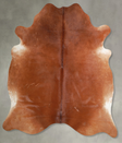 Solid Brown X-Large Brazilian Cowhide Rug 7'2"H x 6'6"W #A54178 by Hudson Hides