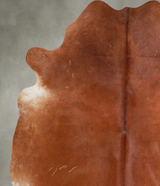 Solid Brown X-Large Brazilian Cowhide Rug 7'2"H x 6'6"W #A54178 by Hudson Hides