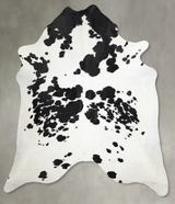 Black and White XX-Large Brazilian Cowhide Rug 7'8"H x 7'0"W #A54181 by Hudson Hides