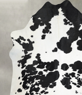 Black and White XX-Large Brazilian Cowhide Rug 7'8"H x 7'0"W #A54181 by Hudson Hides