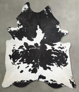Black and White XX-Large Brazilian Cowhide Rug 8'6"H x 6'11"W #A54182 by Hudson Hides