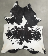Black and White XX-Large Brazilian Cowhide Rug 8'6"H x 6'11"W #A54182 by Hudson Hides