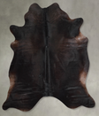 Solid Black XX-Large Brazilian Cowhide Rug 7'7"H x 6'11"W #A54183 by Hudson Hides