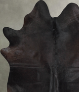 Solid Black X-Large Brazilian Cowhide Rug 7'4"H x 6'9"W #A54185 by Hudson Hides