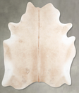 Beige X-Large Brazilian Cowhide Rug 6'6"H x 6'2"W #A54186 by Hudson Hides
