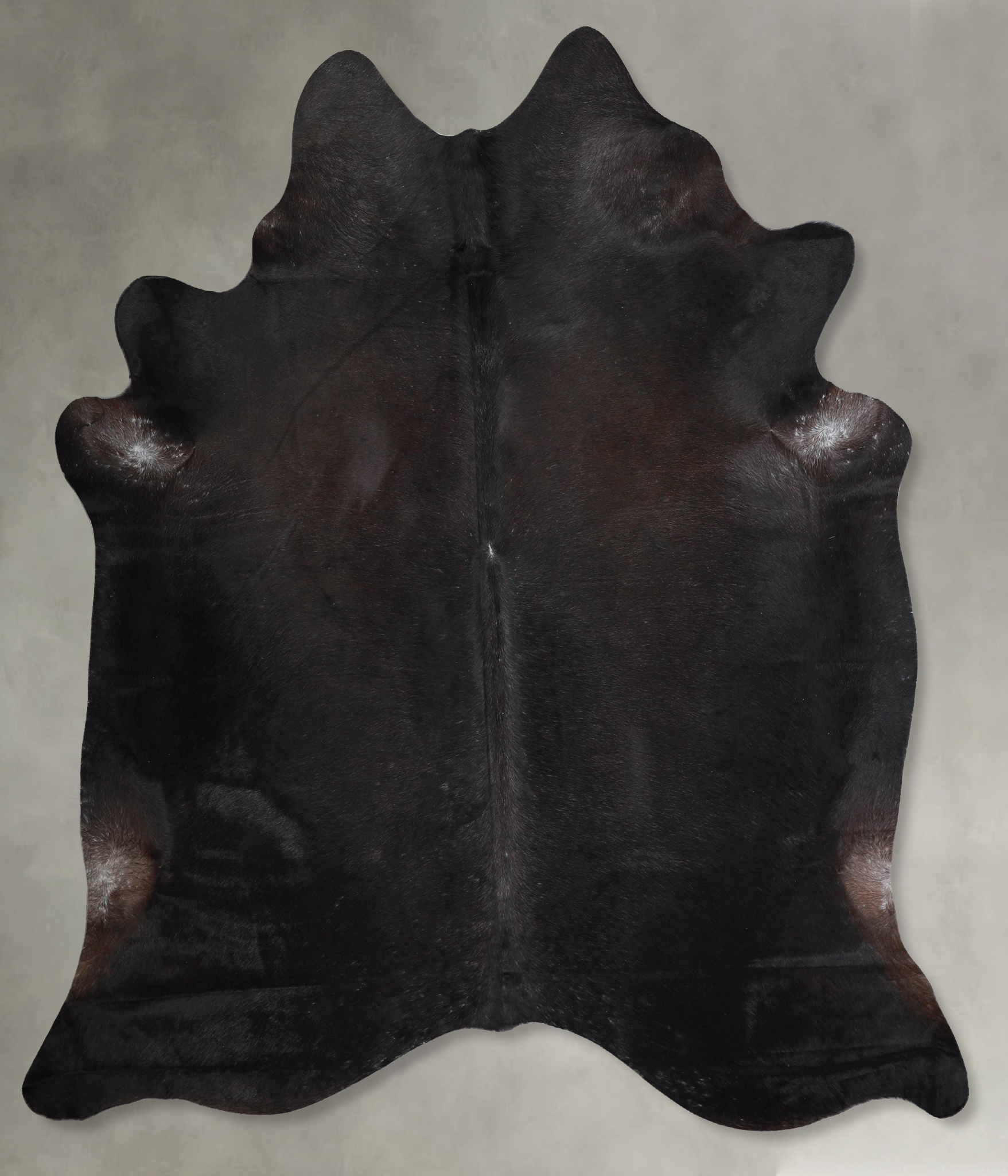 Solid Black Cowhide Rug #A54188