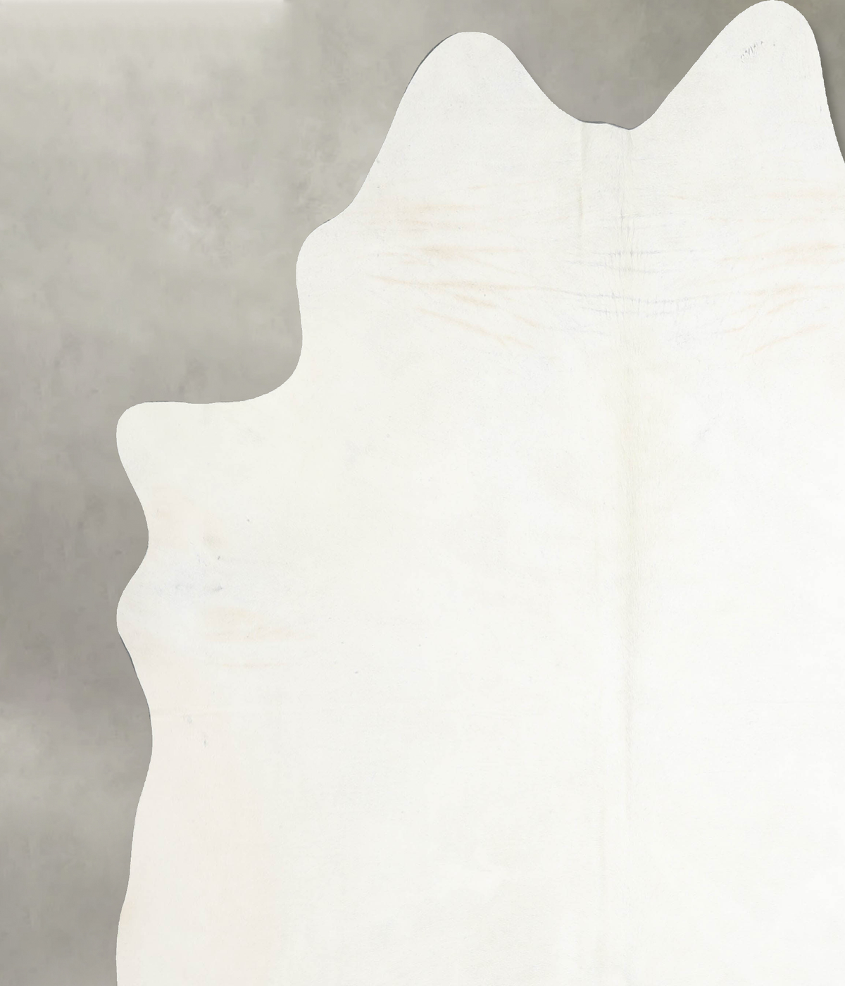 Solid White XX-Large Brazilian Cowhide Rug 8'2"H x 7'2"W #A54192 by Hudson Hides