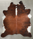 Medium Brindle XX-Large Brazilian Cowhide Rug 8'4"H x 7'3"W #A54193 by Hudson Hides