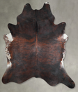 Dark Brindle XX-Large Brazilian Cowhide Rug 8'7"H x 7'5"W #A54195 by Hudson Hides