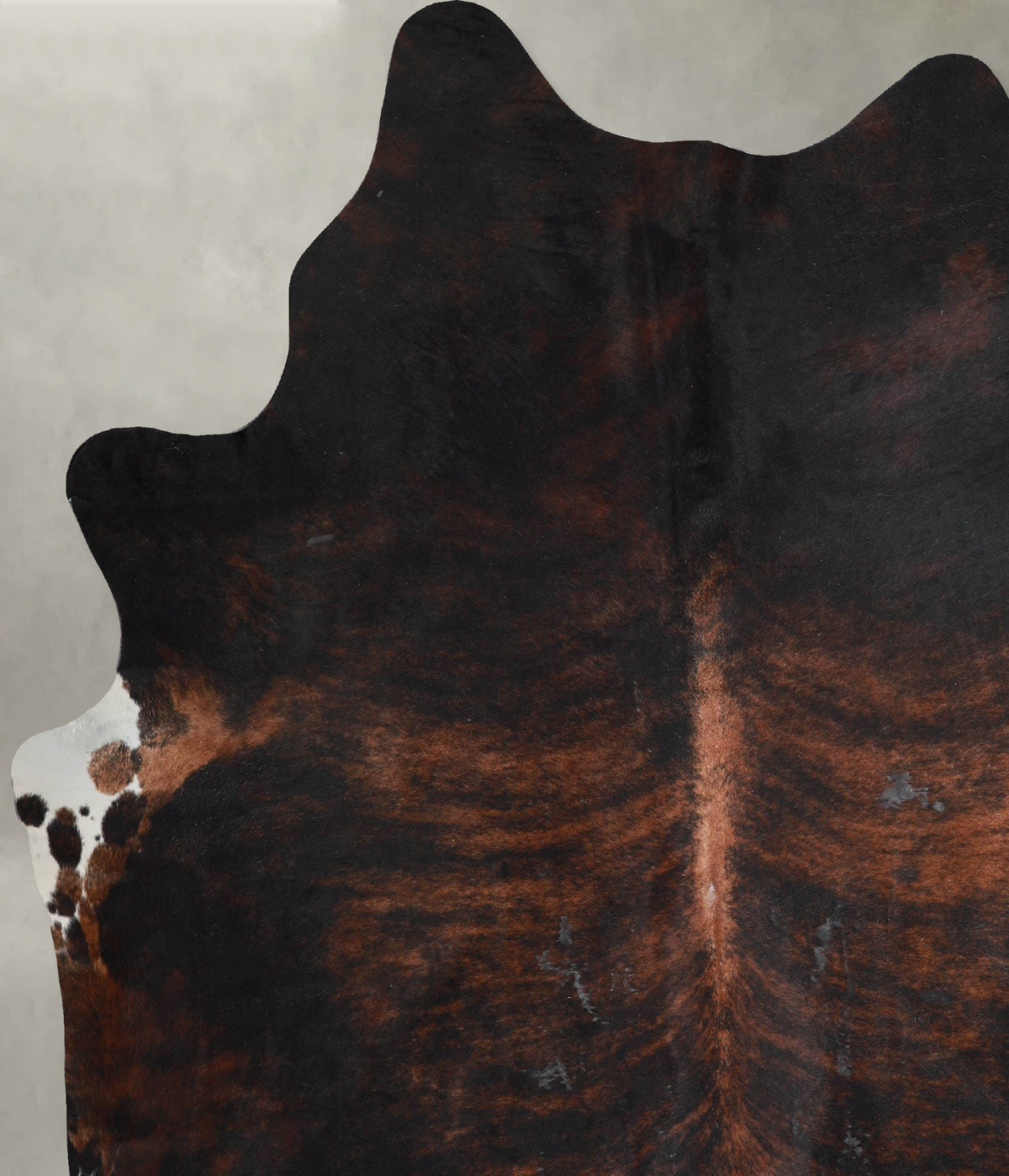 Dark Brindle XX-Large Brazilian Cowhide Rug 8'2"H x 6'10"W #A54196 by Hudson Hides
