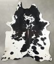 Black and White XX-Large Brazilian Cowhide Rug 8'4"H x 6'9"W #A54197 by Hudson Hides