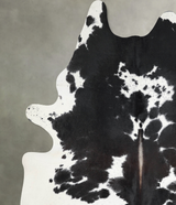 Black and White XX-Large Brazilian Cowhide Rug 8'4"H x 6'9"W #A54197 by Hudson Hides