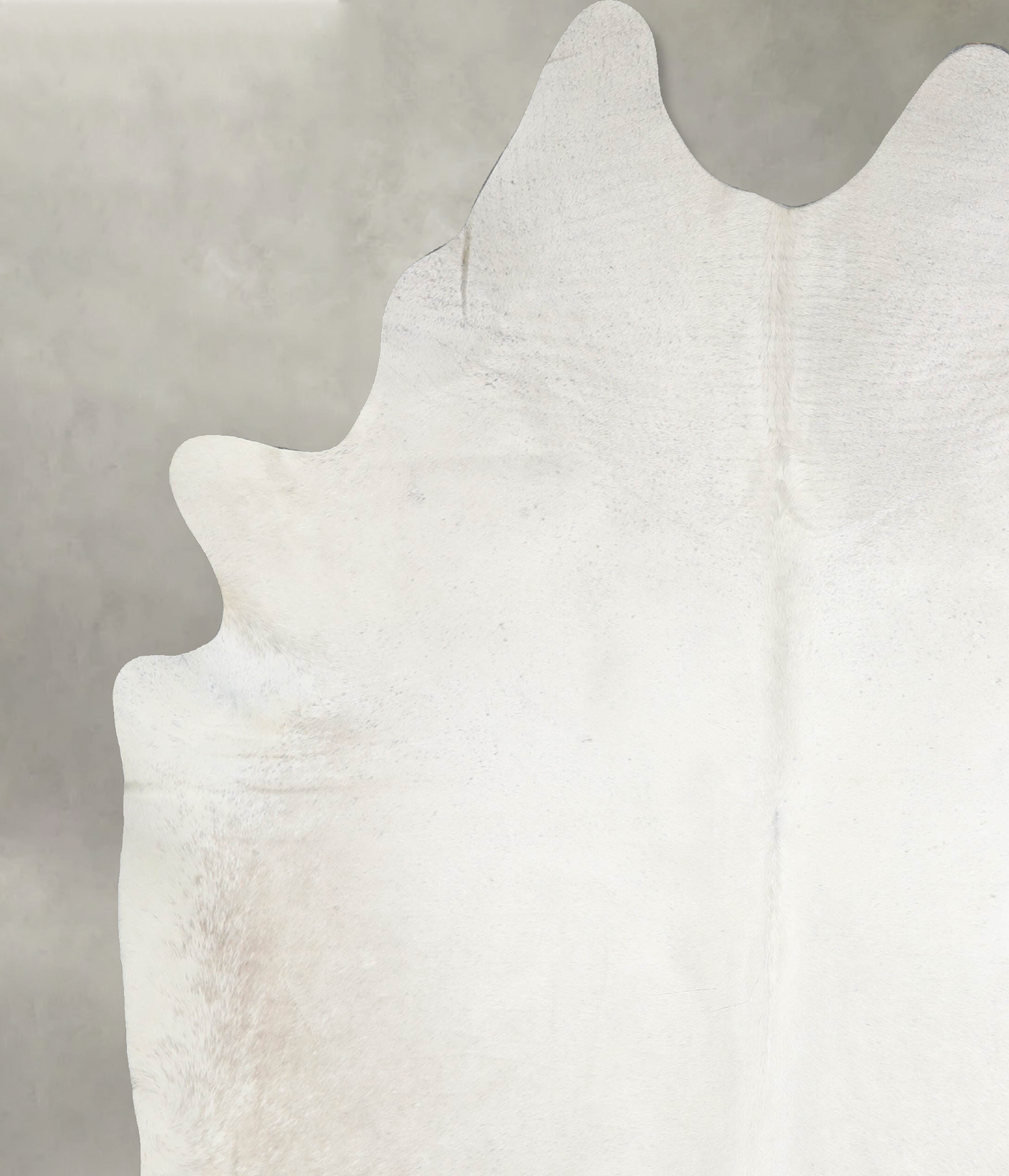 Solid White XX-Large Brazilian Cowhide Rug 8'5"H x 6'9"W #A54198 by Hudson Hides