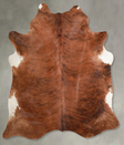 Medium Brindle X-Large Brazilian Cowhide Rug 6'10"H x 6'1"W #A54203 by Hudson Hides