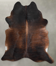 Dark Brindle X-Large Brazilian Cowhide Rug 7'7"H x 6'6"W #A54204 by Hudson Hides