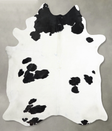 Black and White XX-Large Brazilian Cowhide Rug 7'7"H x 6'9"W #A54207 by Hudson Hides