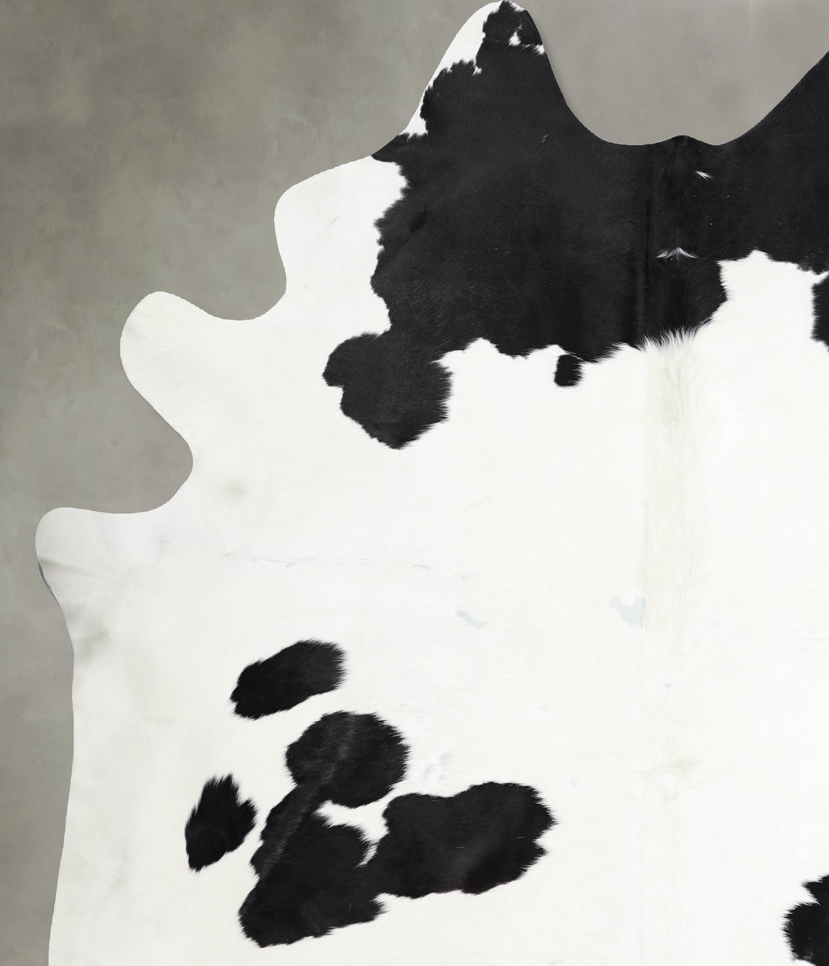 Black and White XX-Large Brazilian Cowhide Rug 7'7"H x 6'9"W #A54207 by Hudson Hides