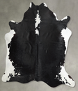 Black and White X-Large Brazilian Cowhide Rug 7'2"H x 6'11"W #A54212 by Hudson Hides
